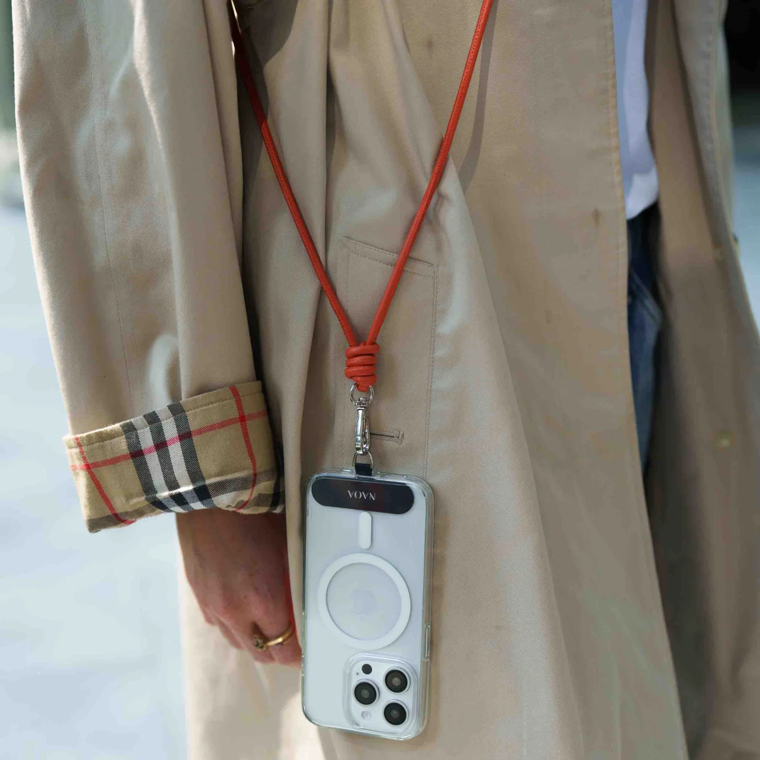NAOA Leather Crossbody Phone Strap - Image 11