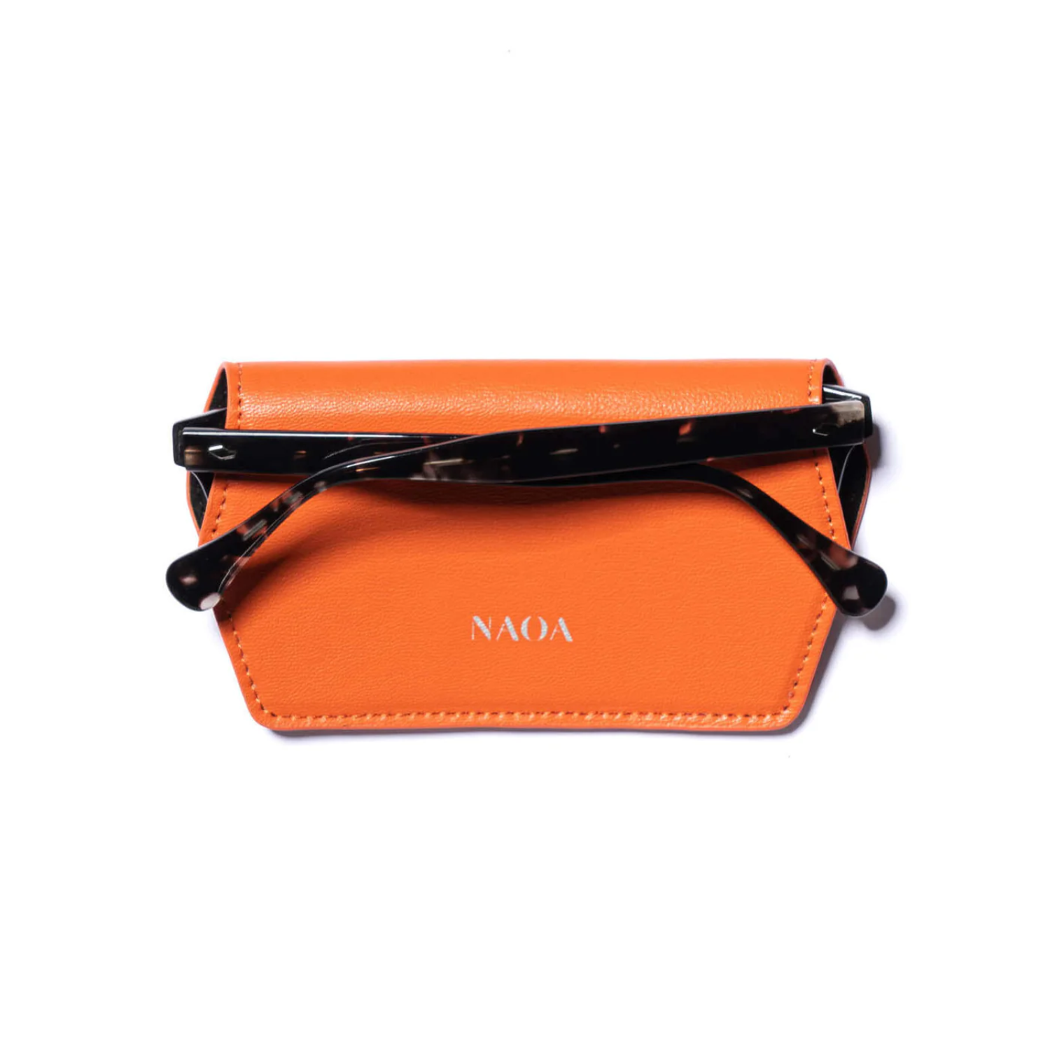 NAOA Leather Slim Glasses Case - Plain Colours - Image 2