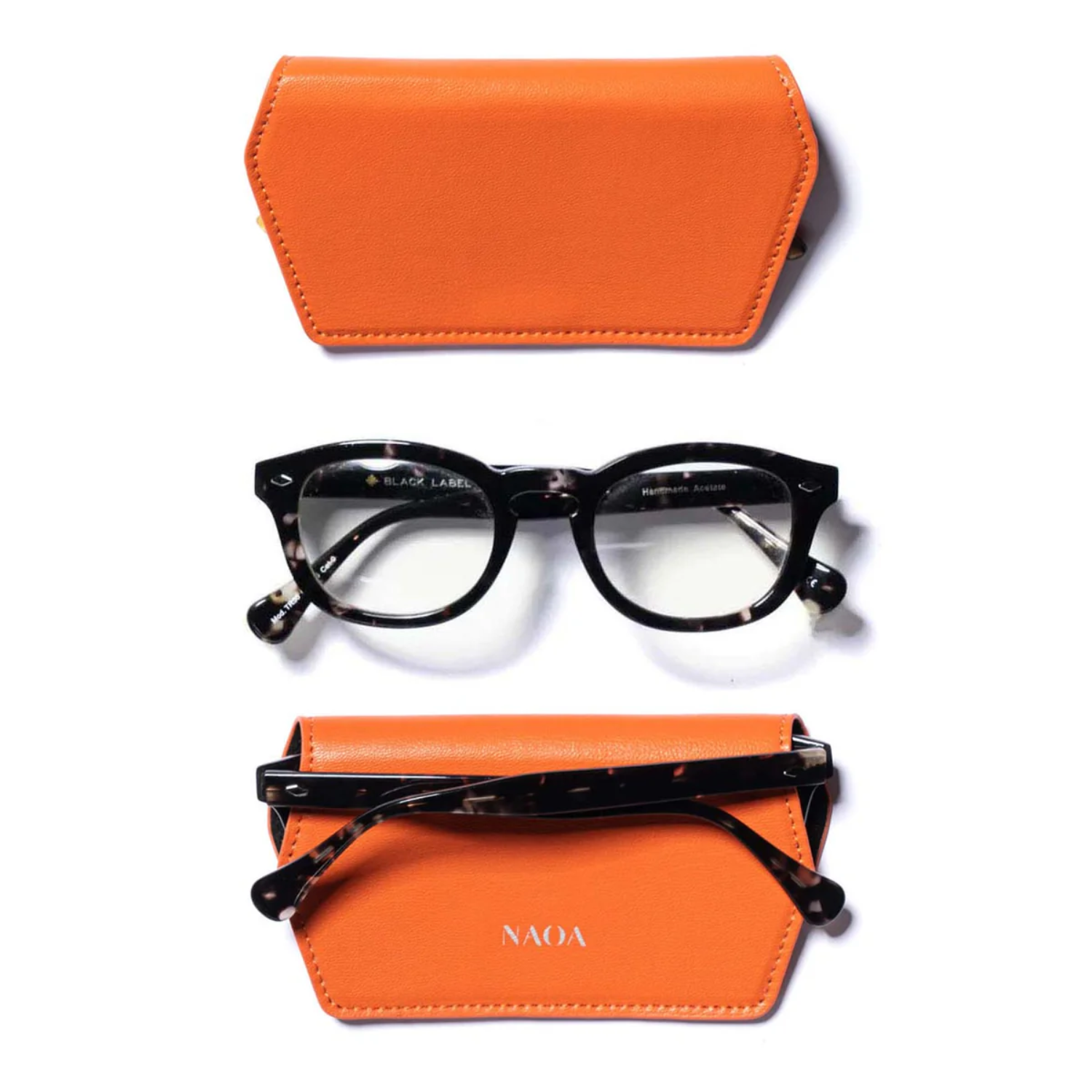 NAOA Leather Slim Glasses Case - Plain Colours - Image 5