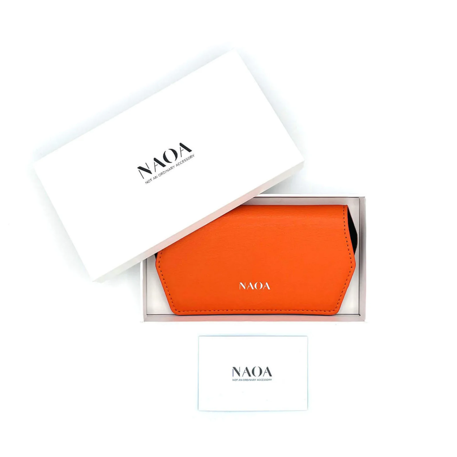 NAOA Leather Slim Glasses Case - Plain Colours - Image 7