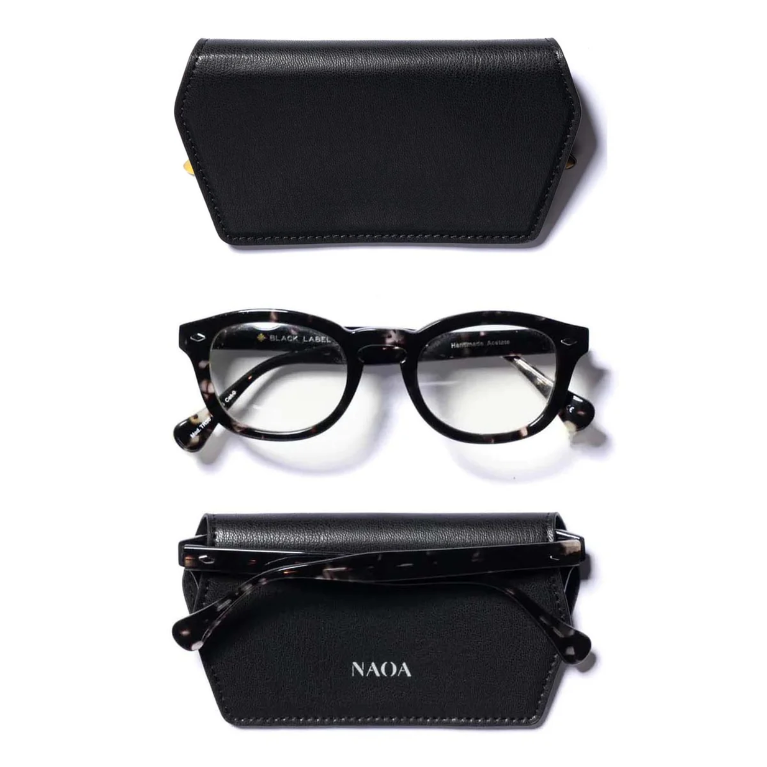 NAOA Leather Slim Glasses Case - Plain Colours - Image 12