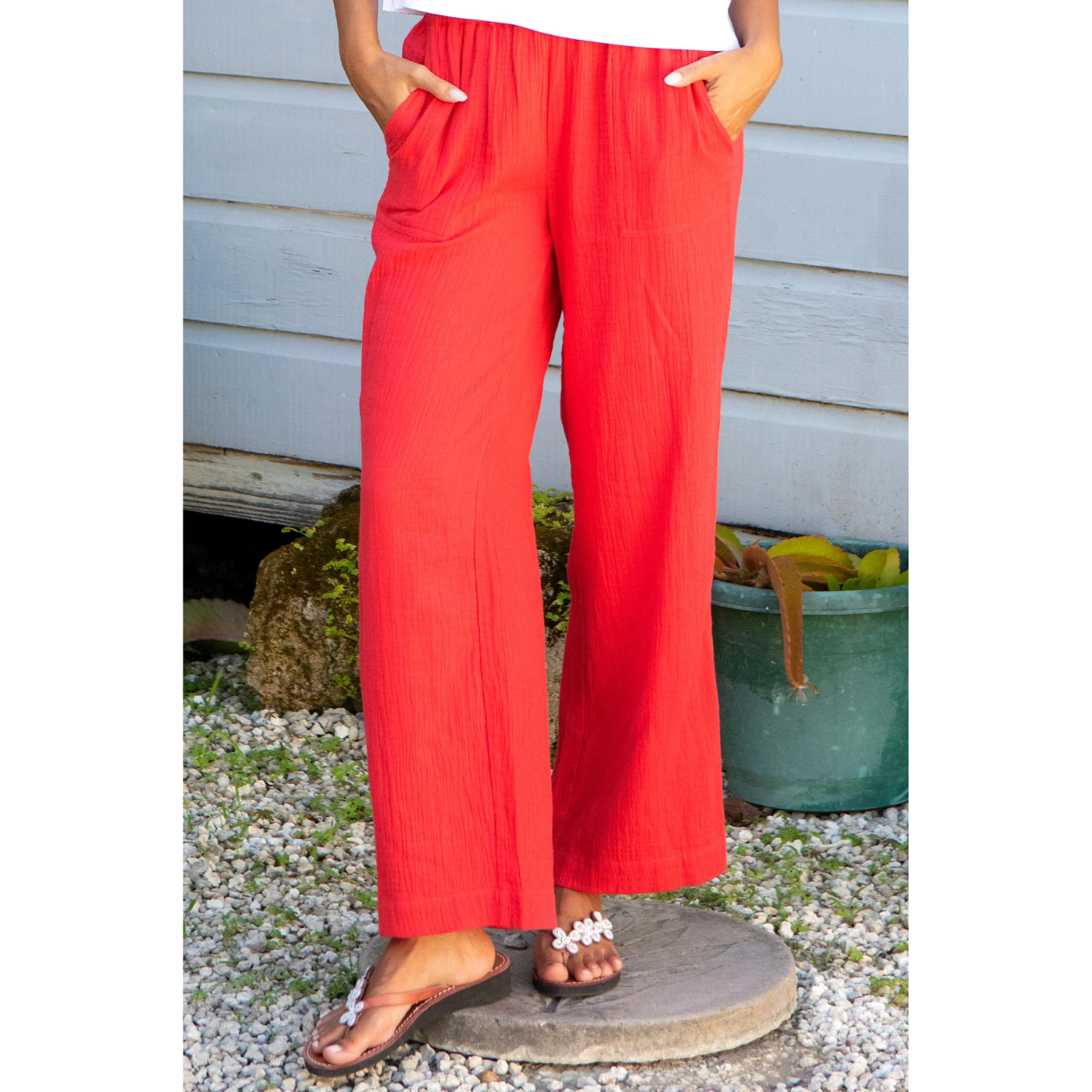 Aspiga Cheesecloth Trousers - Image 2