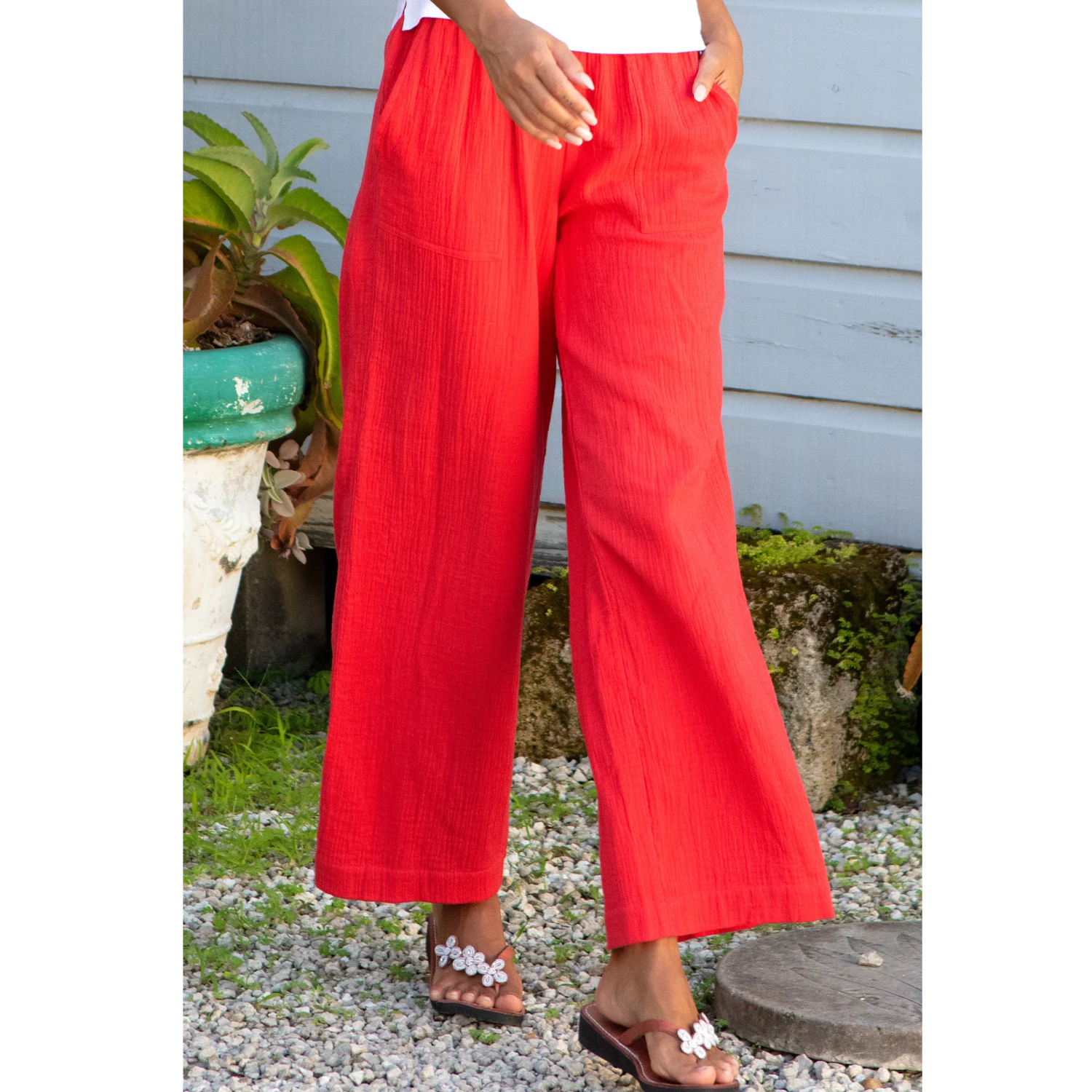 Aspiga Cheesecloth Trousers - Image 5