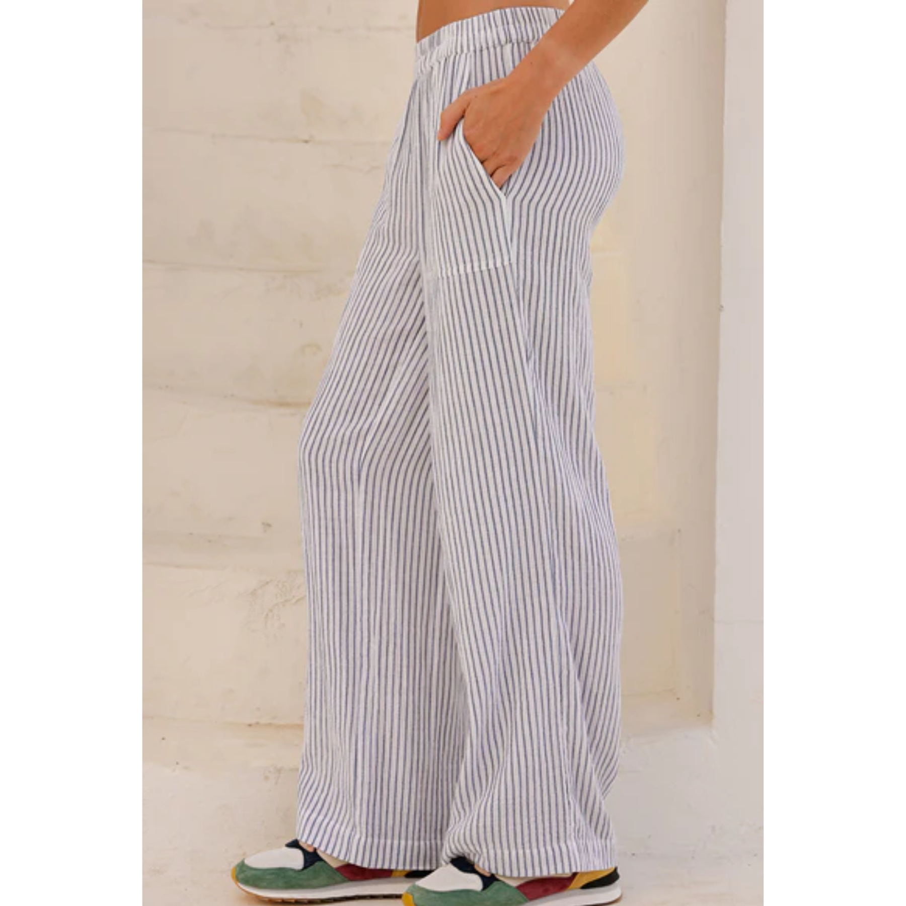 Aspiga Penny Stripe Cotton Cheesecloth Trousers