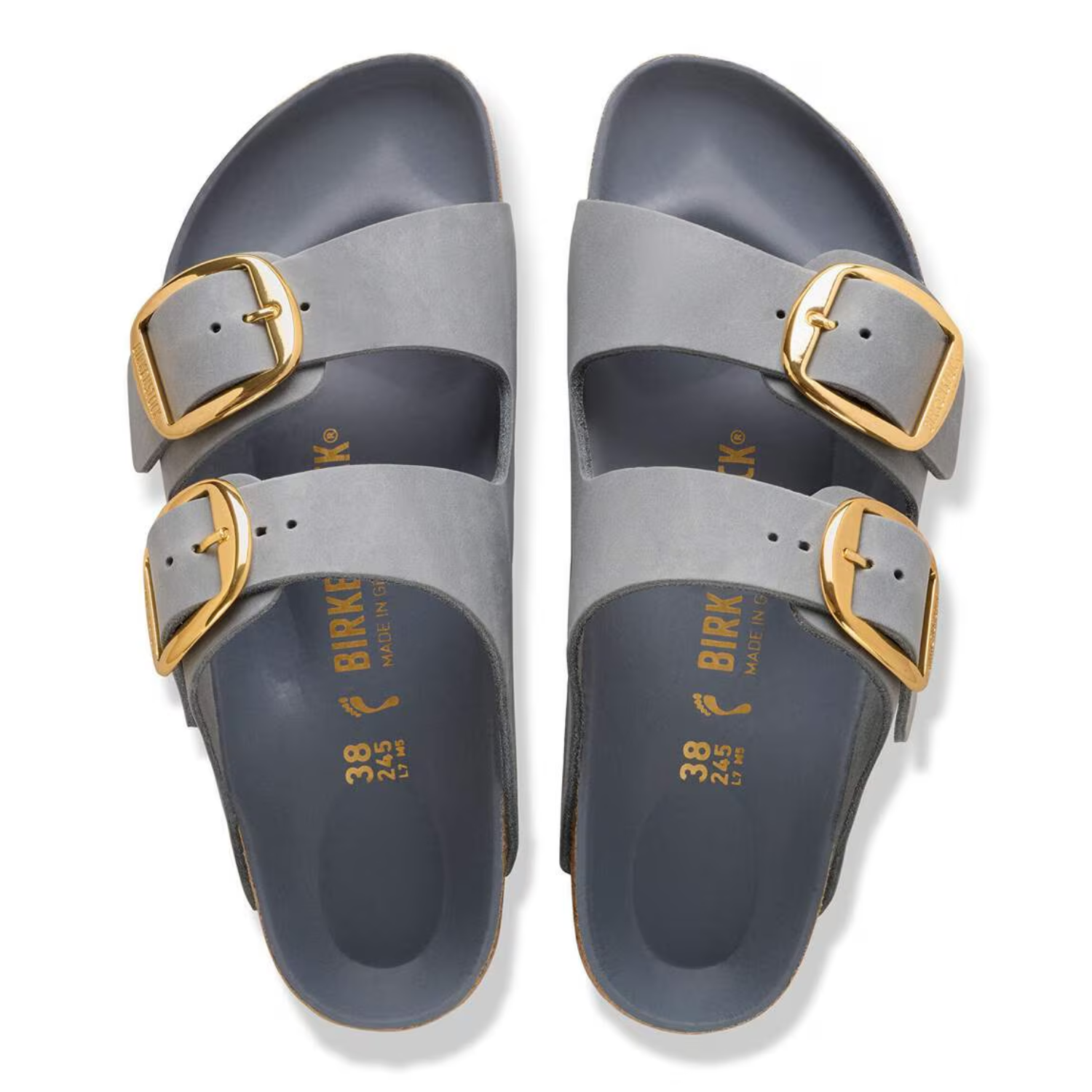 Birkenstock Arizona Big Buckle Oiled Leather Basalt Grey - Image 3