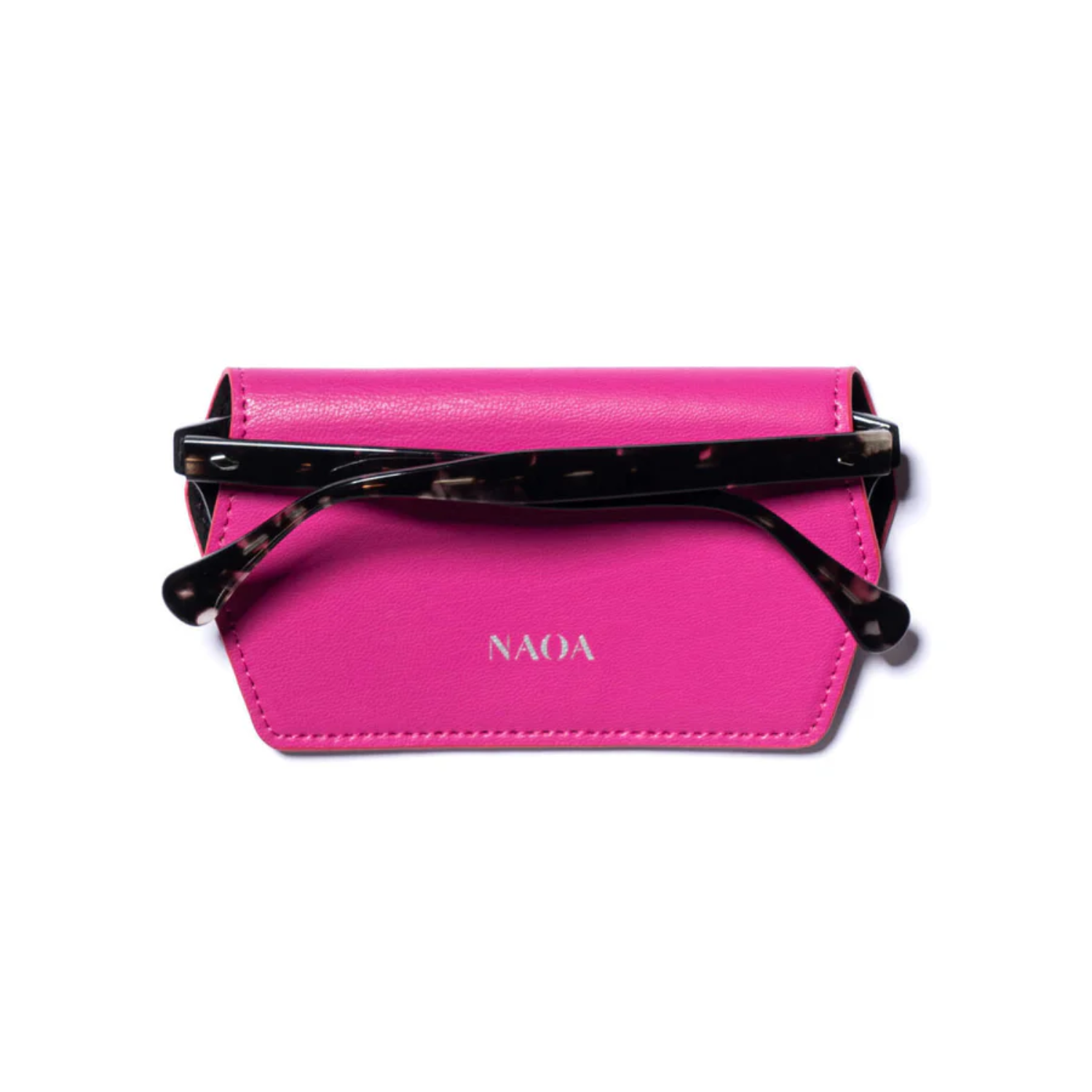 NAOA Leather Slim Glasses Case - Plain Colours - Image 15