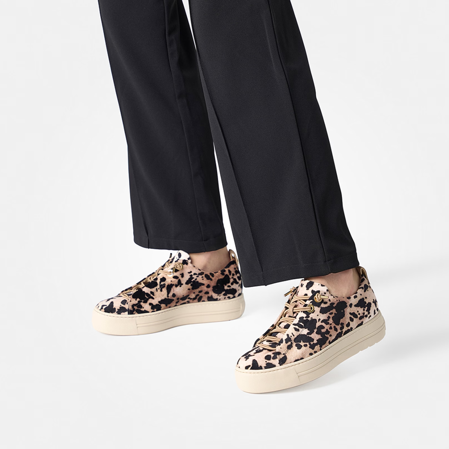 Paul Green 5547 Cow Print Trainers - Image 7