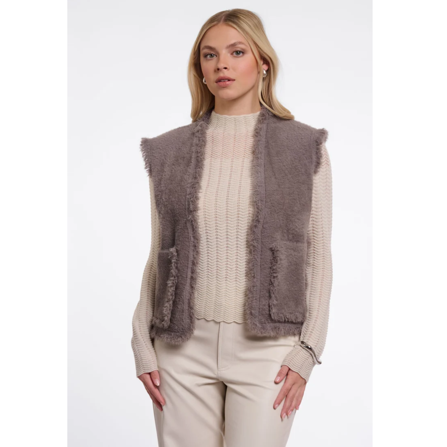 Rino&Pelle Vita Fringed Waistcoat - Image 9